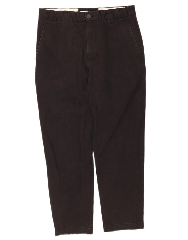 Zara Mens Tapered Chino Pantalones EU 42 Large W32 L27 Negro
