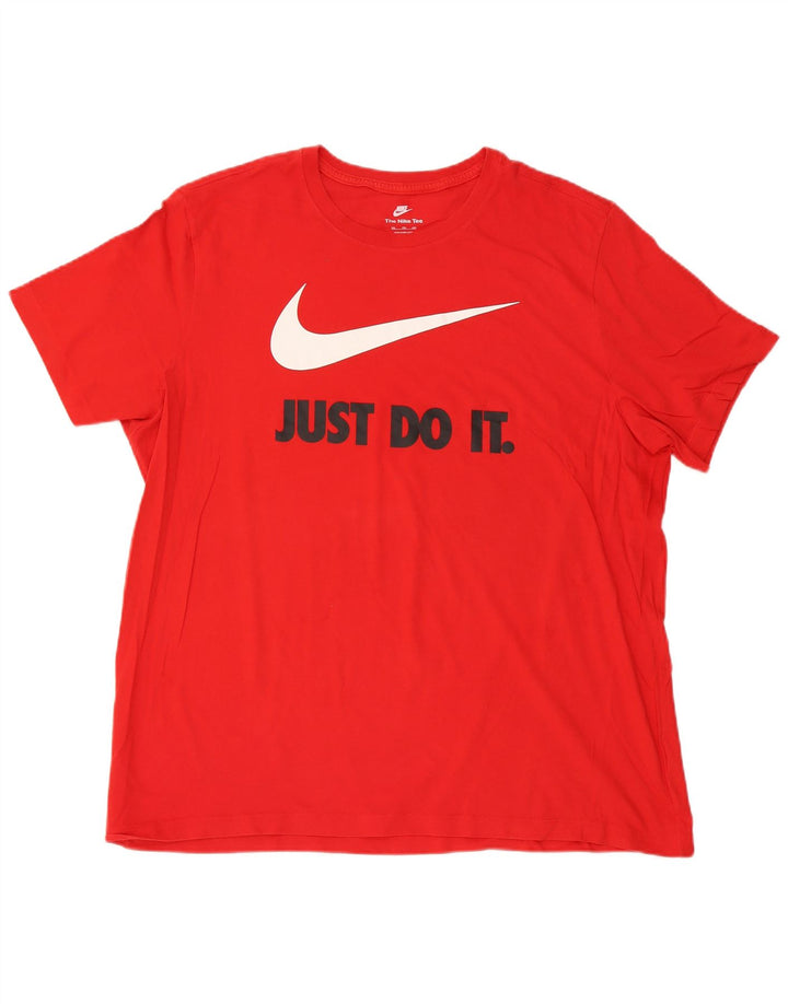 Nike Camiseta gráfica para hombre Top 2XL Rojo