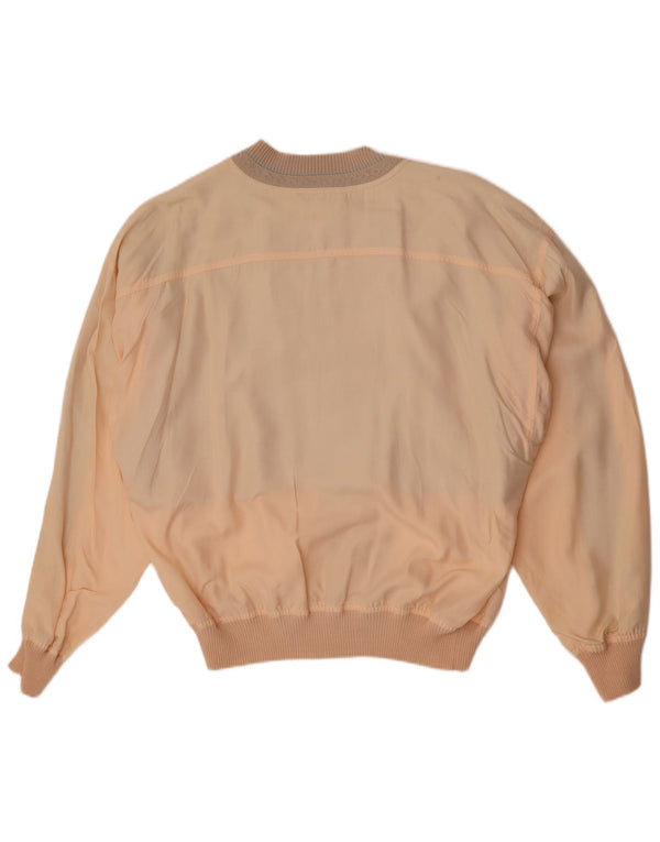 Umberto Bilancioni Chaqueta bomber para hombre IT 52 XL Seda color beige