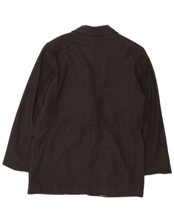 Chaqueta tipo blazer de 3 botones para mujer Penny Black IT 42 Lana gris medio