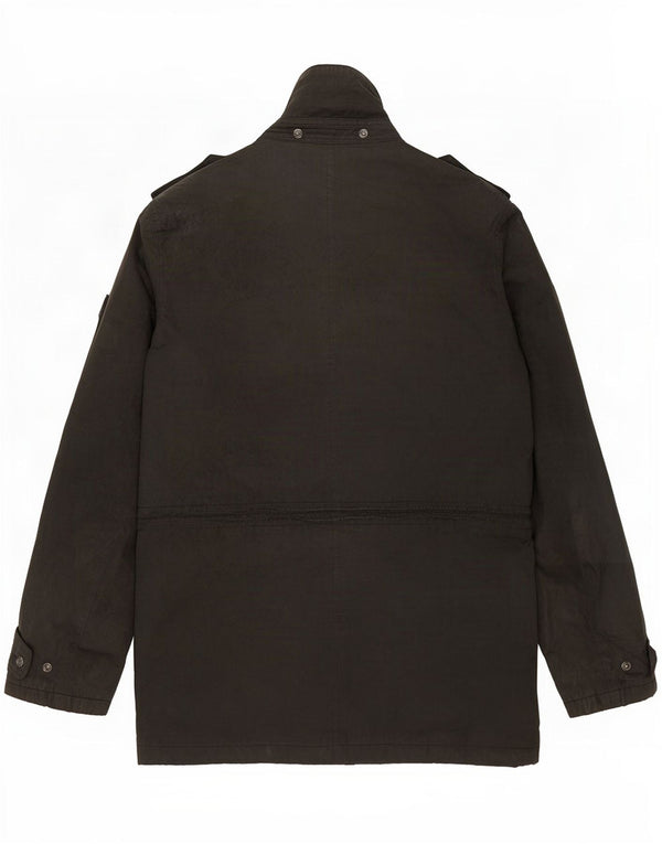 Barbour Chaqueta de algodón encerado para hombre Reino Unido 38 Mediano Negro