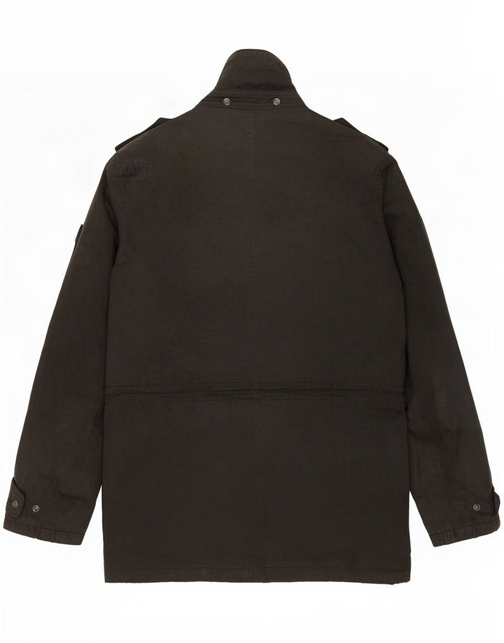 Barbour Chaqueta de algodón encerado para hombre Reino Unido 38 Mediano Negro