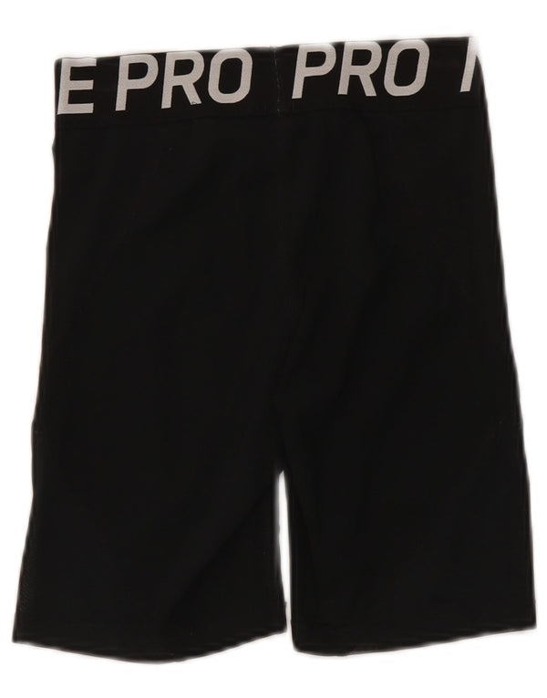 Nike Pantalones cortos deportivos ajustados con gráficos para mujer UK 10 Small Black Sports