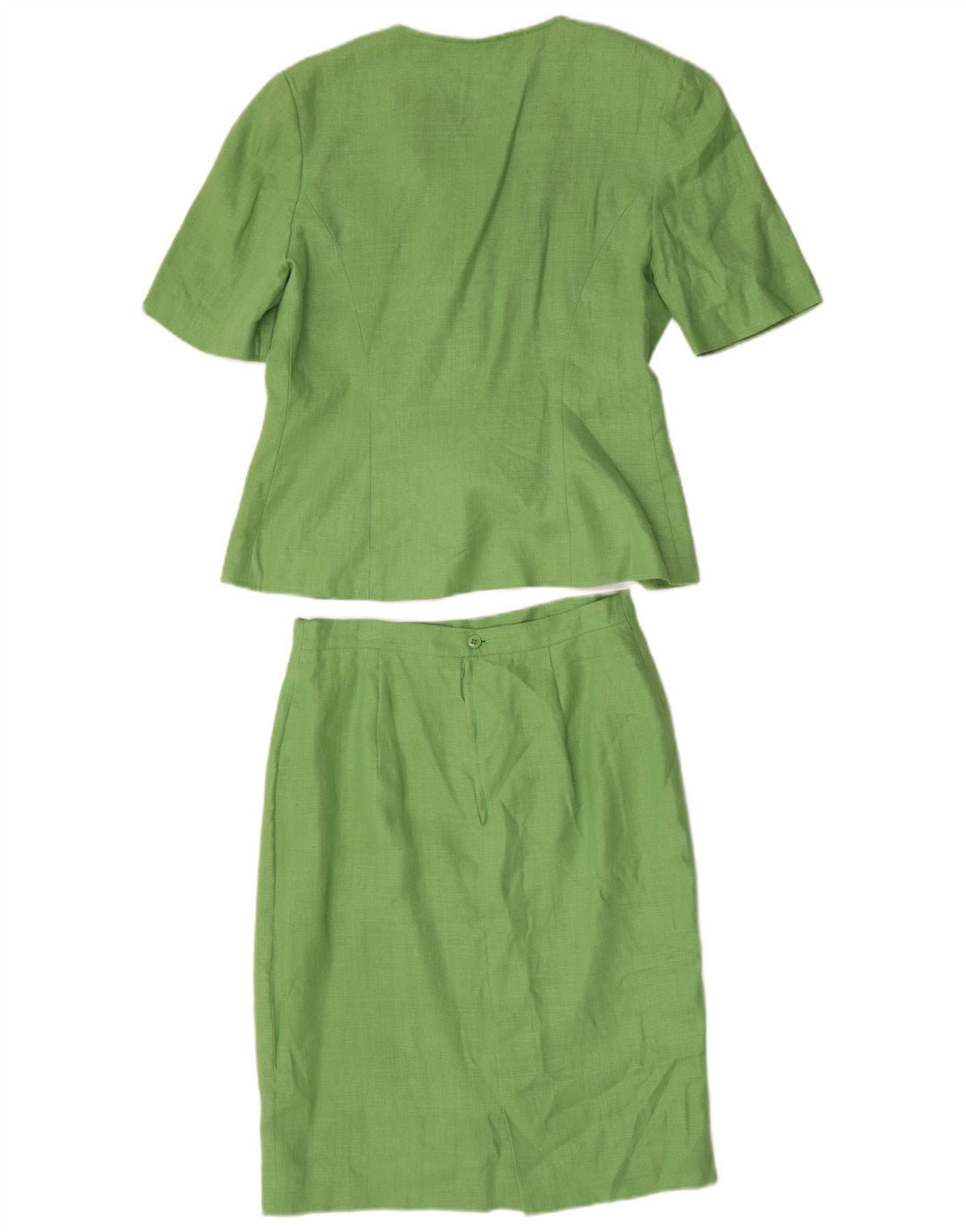 Luisa Spagnoli Conjunto de falda de 2 piezas con 3 botones para mujer IT 44 Medium W30 Green