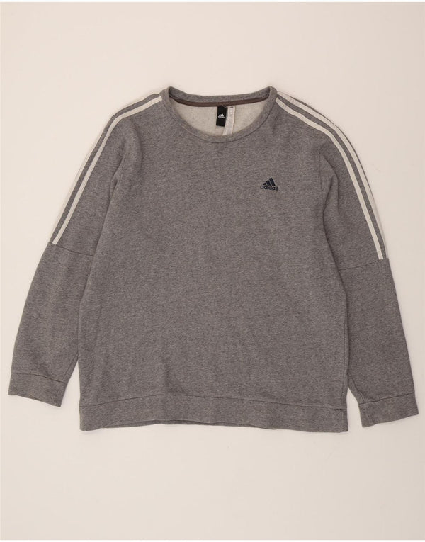 Adidas Hombre Sudadera Jumper XL Gris Algodón