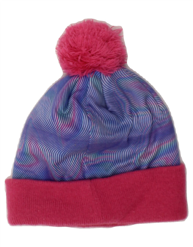 CONVERSE Girls Graphic Bobble Hat One Size Pink Colourblock Acrylic Vintage Converse and Second-Hand Converse from Messina Hembry 
