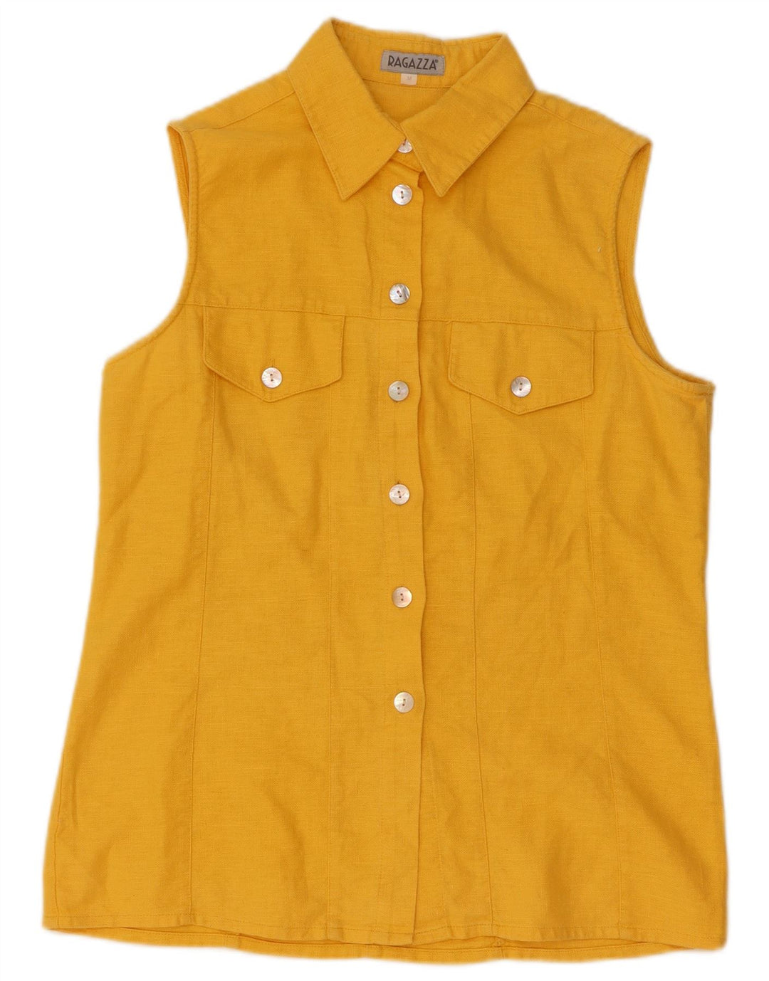 Ragazza Blusa sin mangas para mujer UK 42 Amarillo medio