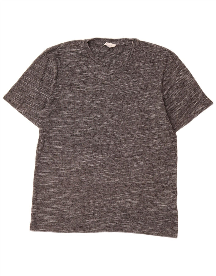 Camiseta Reiss para hombre Top de algodón moteado en gris medio