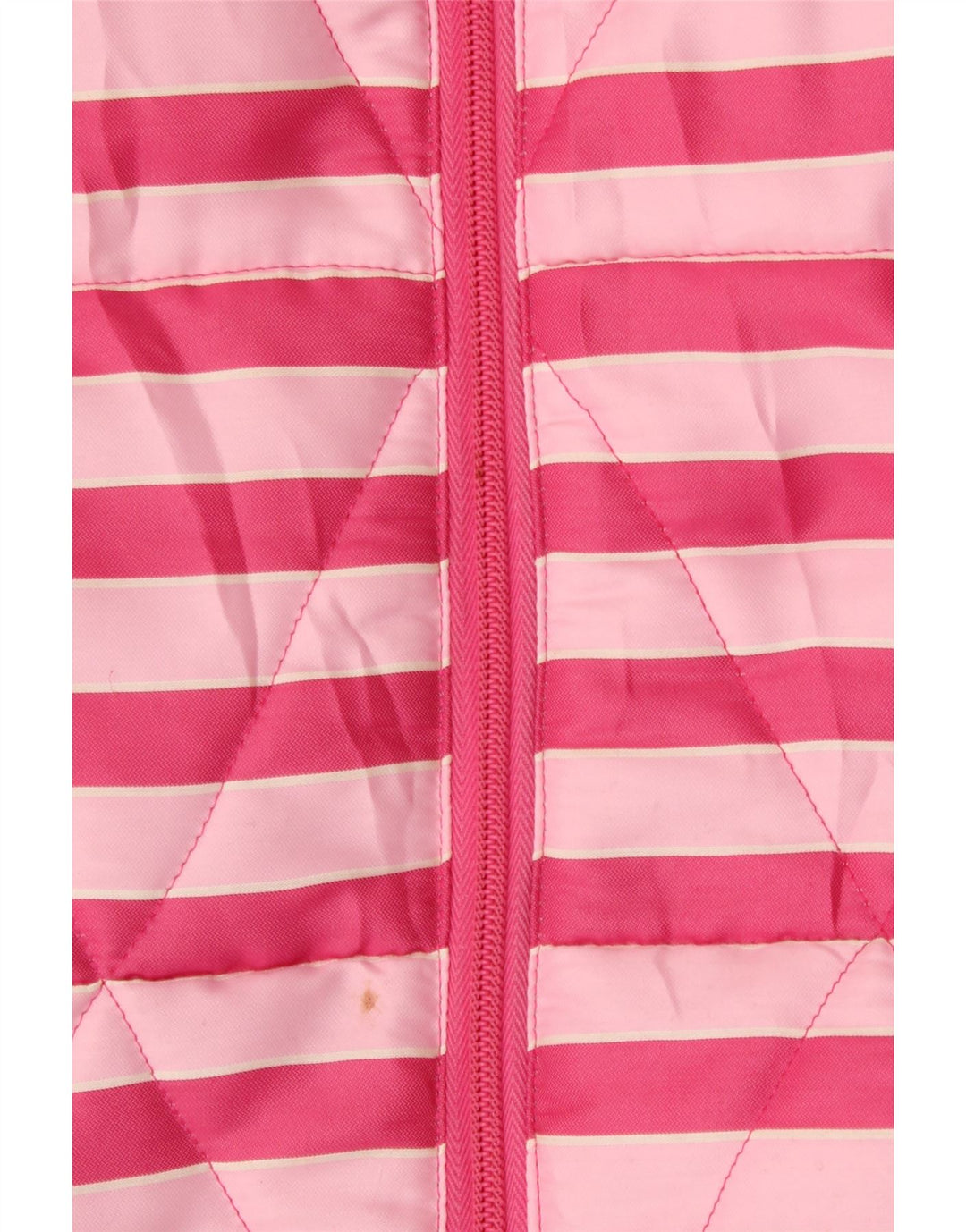 TRISSI Womens Padded Gilet UK 12 Medium Pink Striped Vintage Trissi and Second-Hand Trissi from Messina Hembry 
