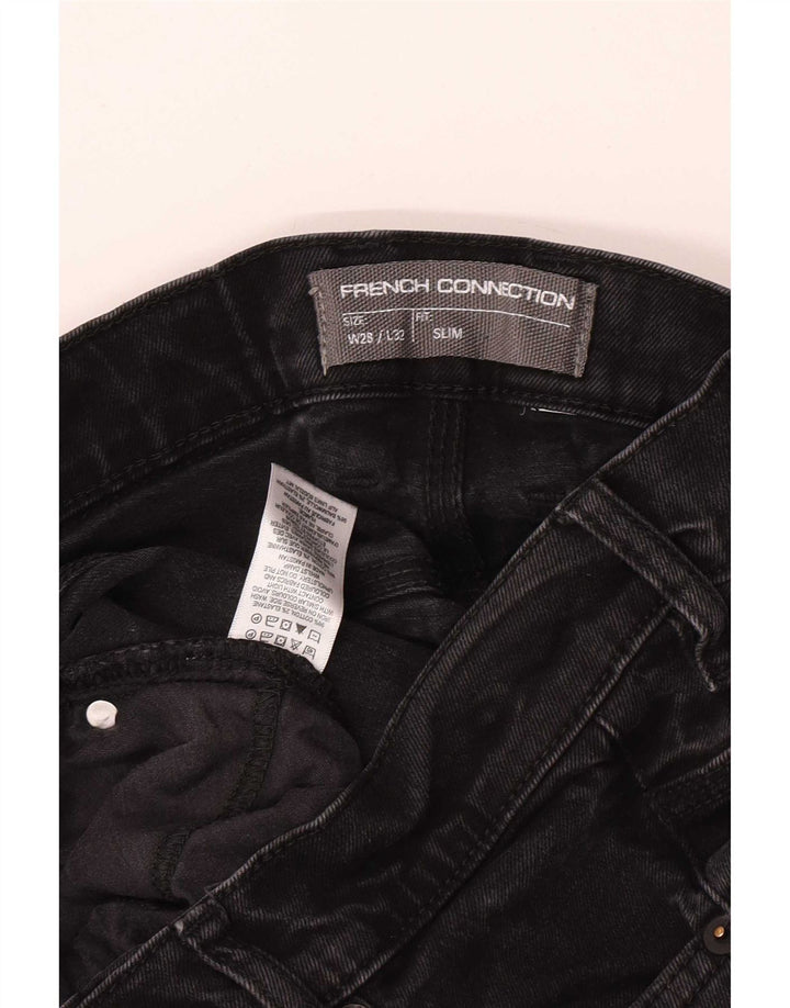 French Connection Vaqueros ajustados para hombre W28 L32 Algodón negro