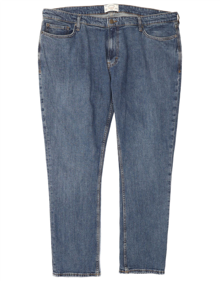 FAT FACE Vaqueros ajustados para hombre W42 L34 Algodón azul