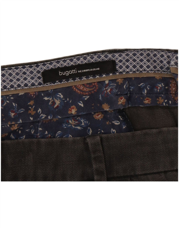 Bugatti Pantalón Chino Cónico Para Hombre W38 L27 Gris