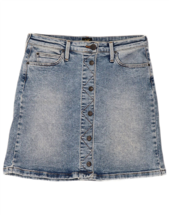LEE Falda vaquera acampanada para mujer W29 Algodón azul medio