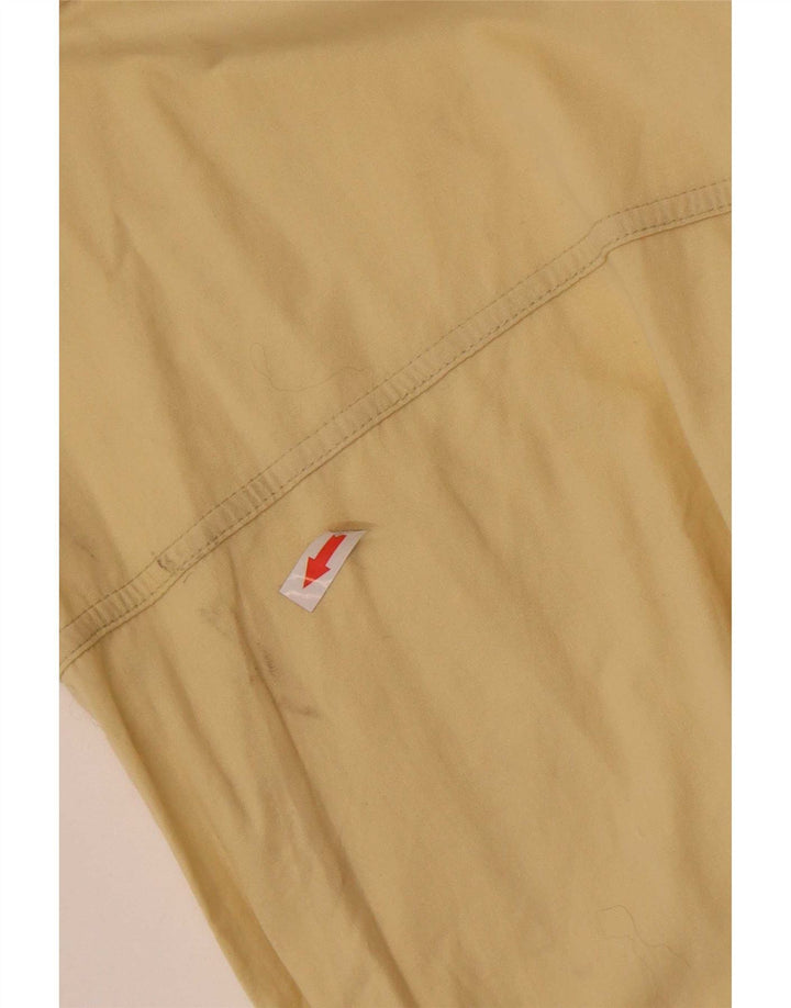 Malagrida Camisa tipo jersey de manga corta para hombre de algodón amarillo medio