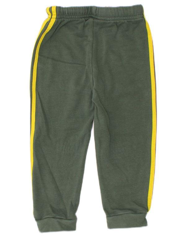 Adidas - Pantalón de chándal para bebé niño, 18-24 meses, algodón verde