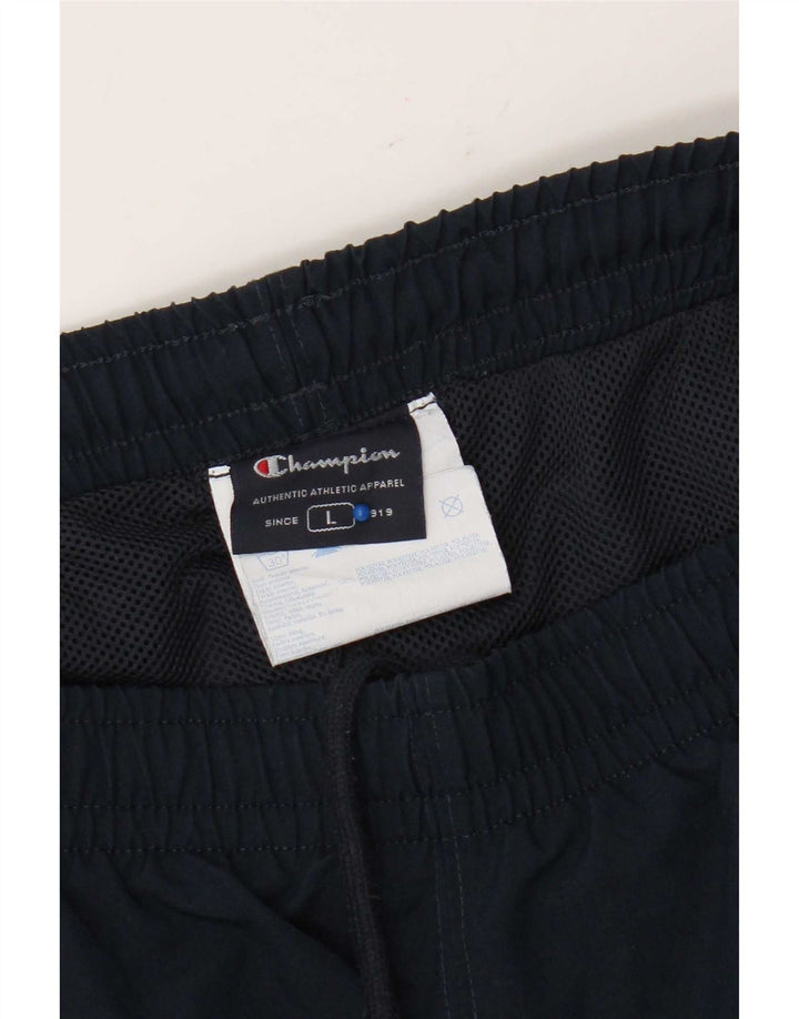 Champion Pantalón De Chándal Para Hombre Grande Azul Marino Poliéster