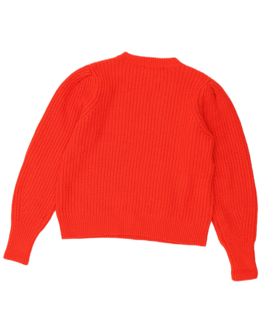 Marks & Spencer Suéter tipo jersey con cuello redondo para mujer UK 40 Acrílico rojo mediano