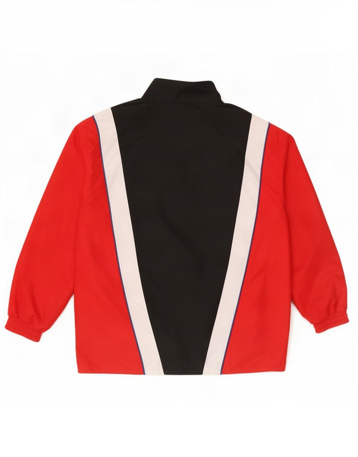 Fila Chaqueta tipo chándal reversible con gráfico para hombre, color rojo medio
