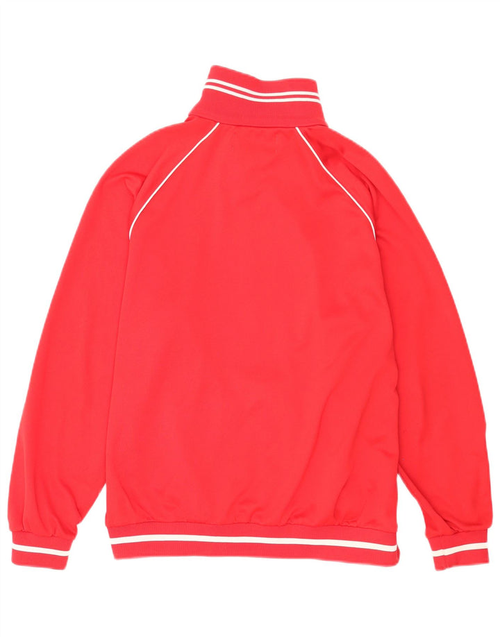 Kappa Hombre Chándal Top Chaqueta Pequeña Poliéster Rojo