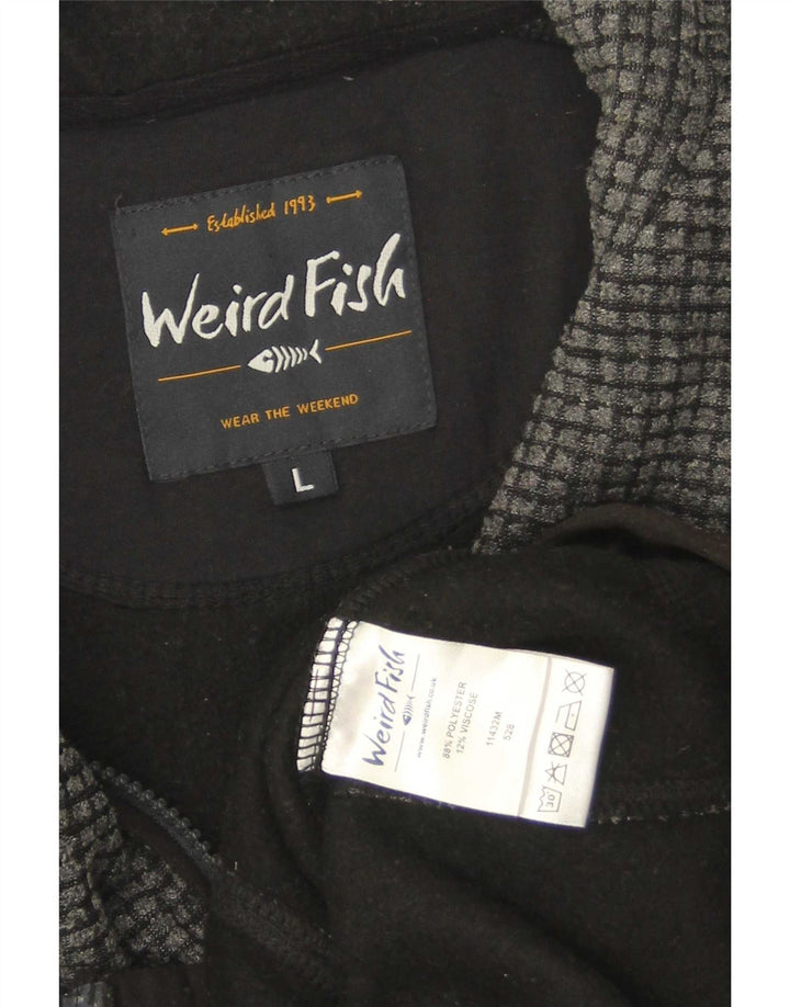 Weird Fish Chaqueta polar para hombre UK 40 Large Gris Poliéster