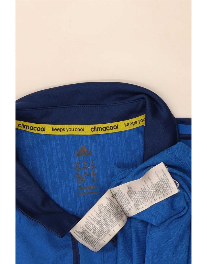 Adidas Hombre Climacool Polo XL Azul Colorblock Poliéster