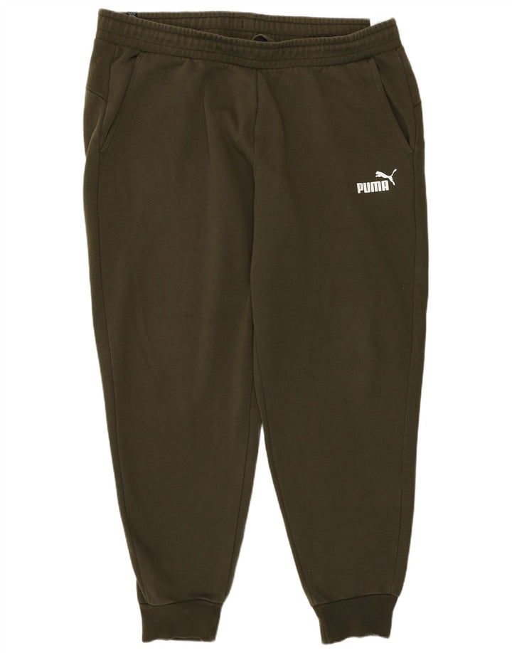 Puma Pantalones de Chándal para Hombre Joggers 2XL Caqui