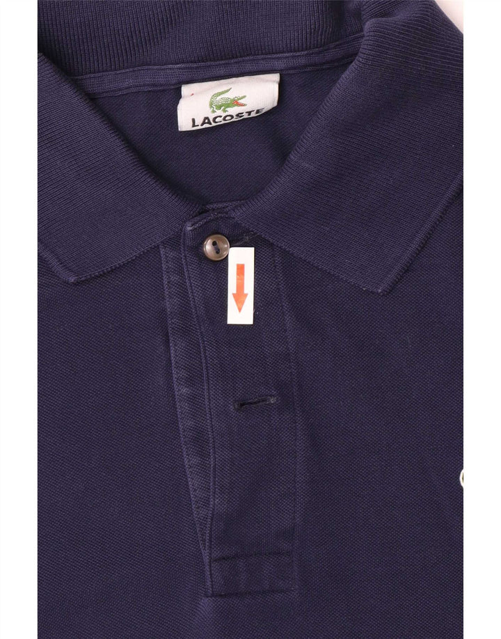 Polo Lacoste para hombre talla 4 Algodón azul marino mediano