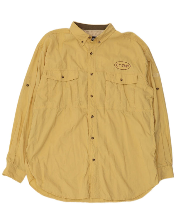 The North Face Camisa Gráfica Para Hombre Nylon Amarillo Grande