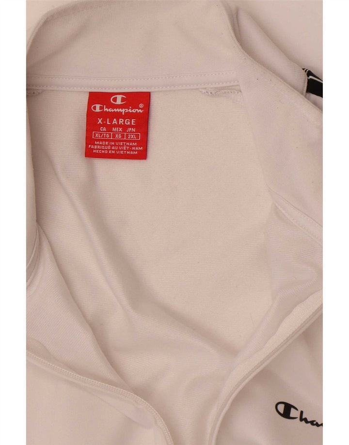 Champion Chaqueta De Chándal Con Gráfico Para Hombre XL Blanco Colorblock