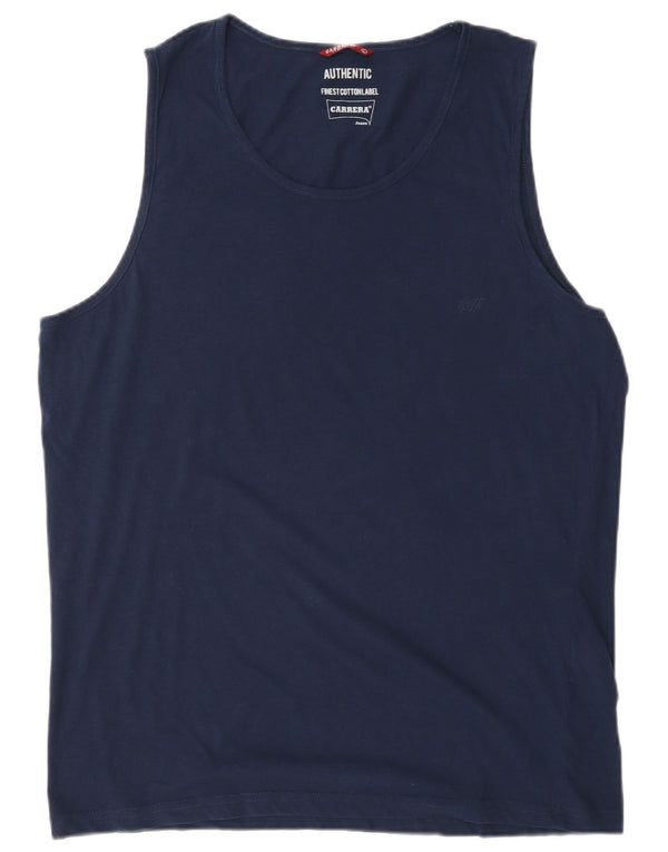 Carrera Chaleco para hombre Top Grande Azul Marino Algodón