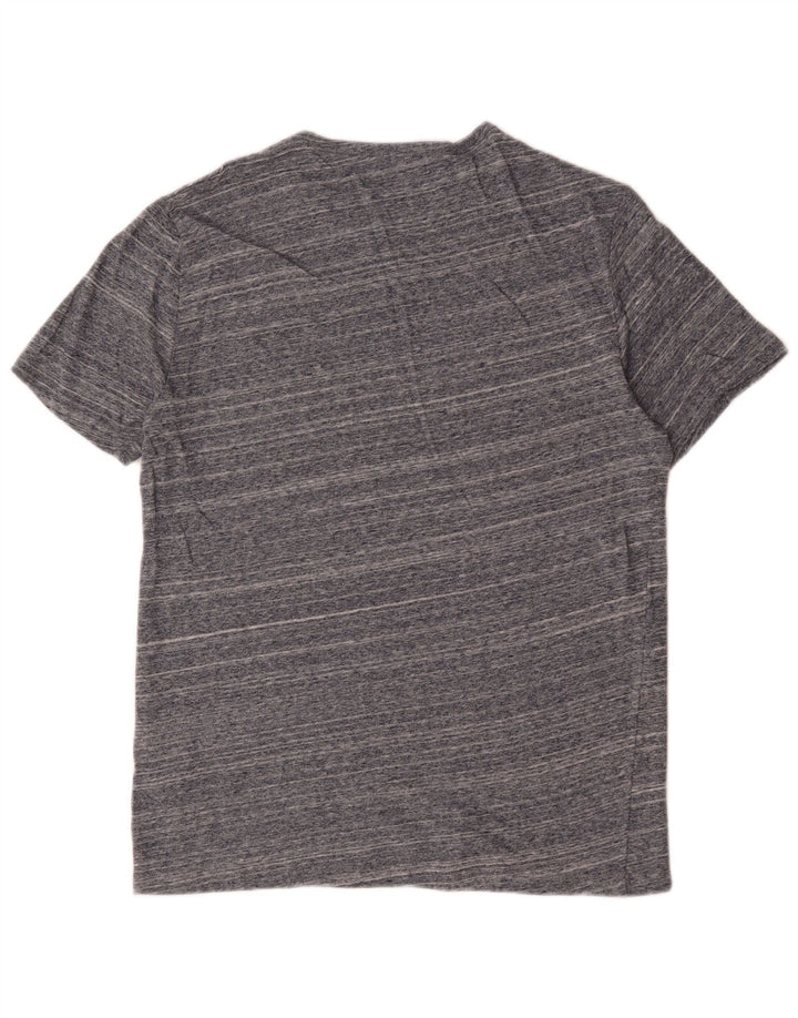 Camiseta Reiss para hombre Top de algodón a rayas gris medio
