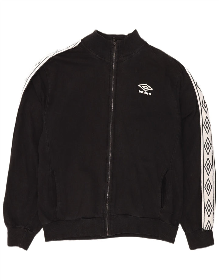 Umbro Chaqueta de chándal para mujer UK 20 2XL Algodón color block negro