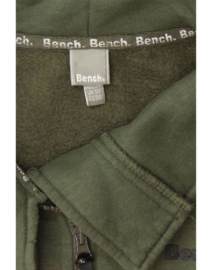 BENCH Chaqueta de chándal para mujer UK 10 Small Khaki Cotton