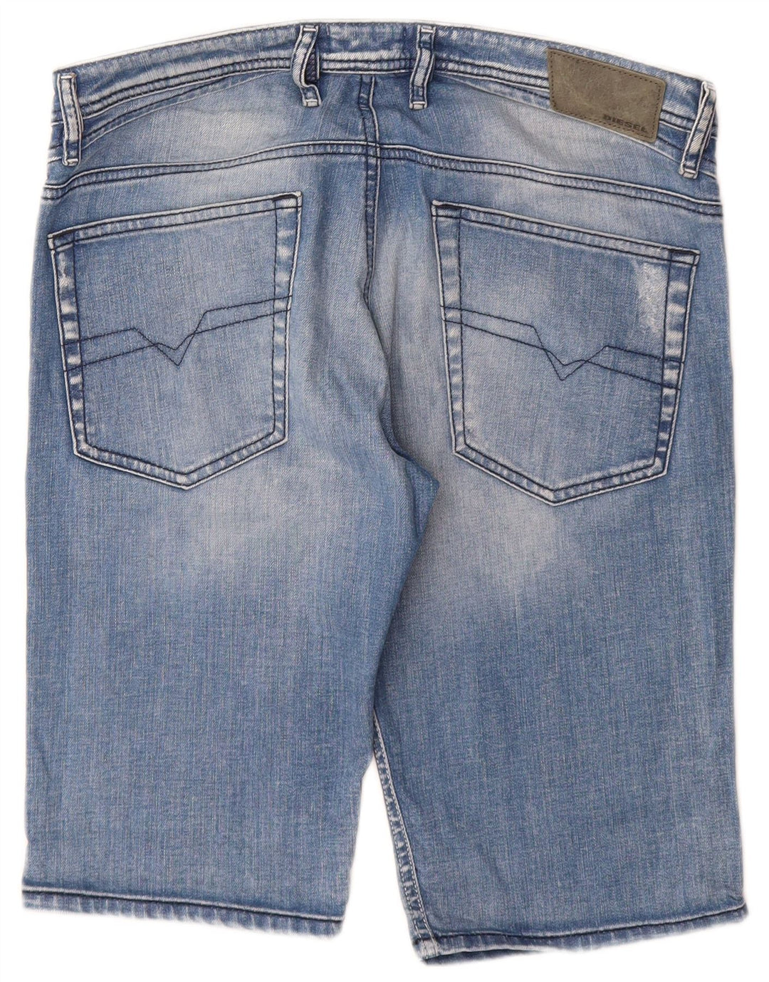 Diesel Shorts De Mezclilla Desgastados Para Hombre W31 Algodón Azul Medio