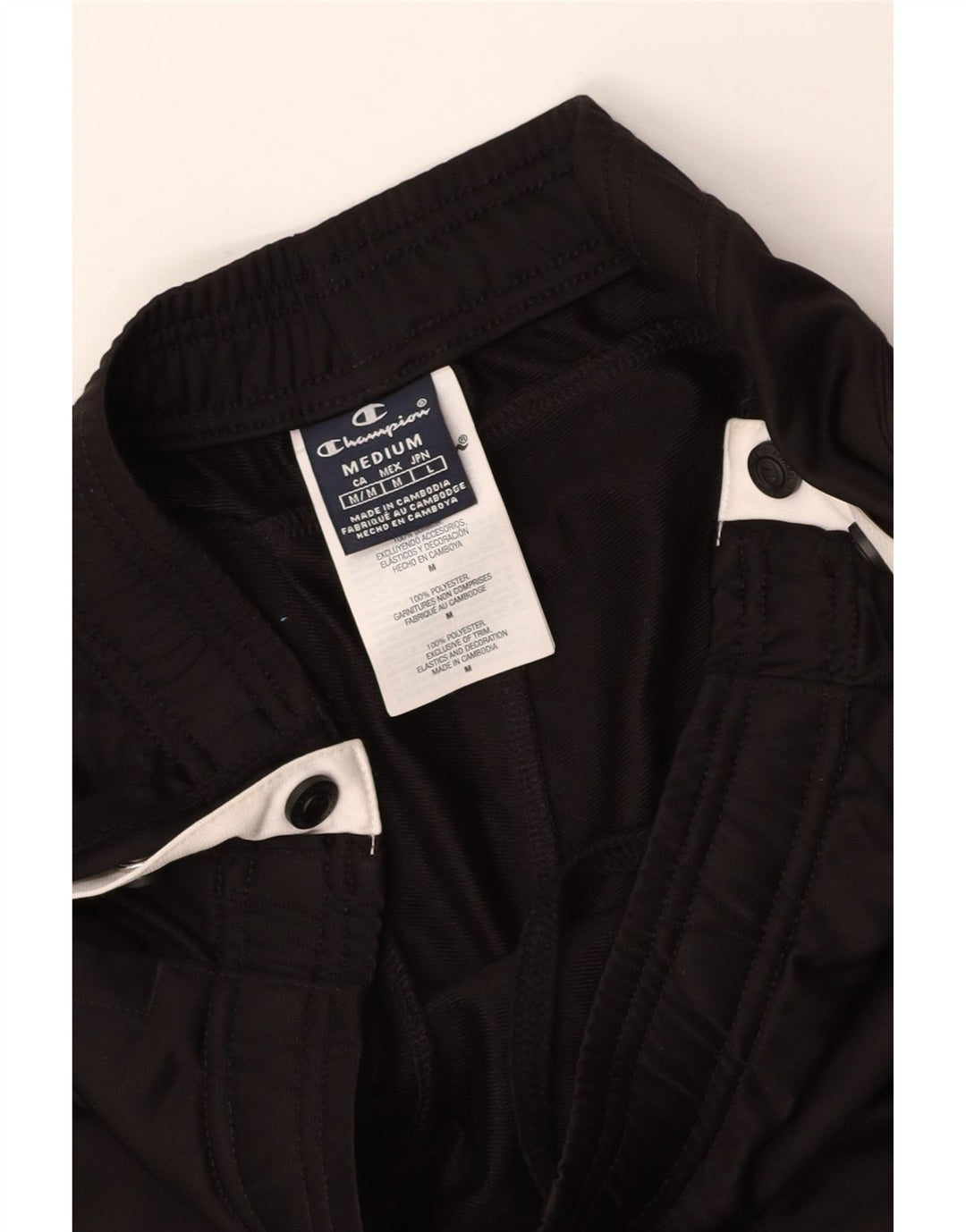 CHAMPION Pantalones de chándal para mujer UK 12 Medium Black Colourblock