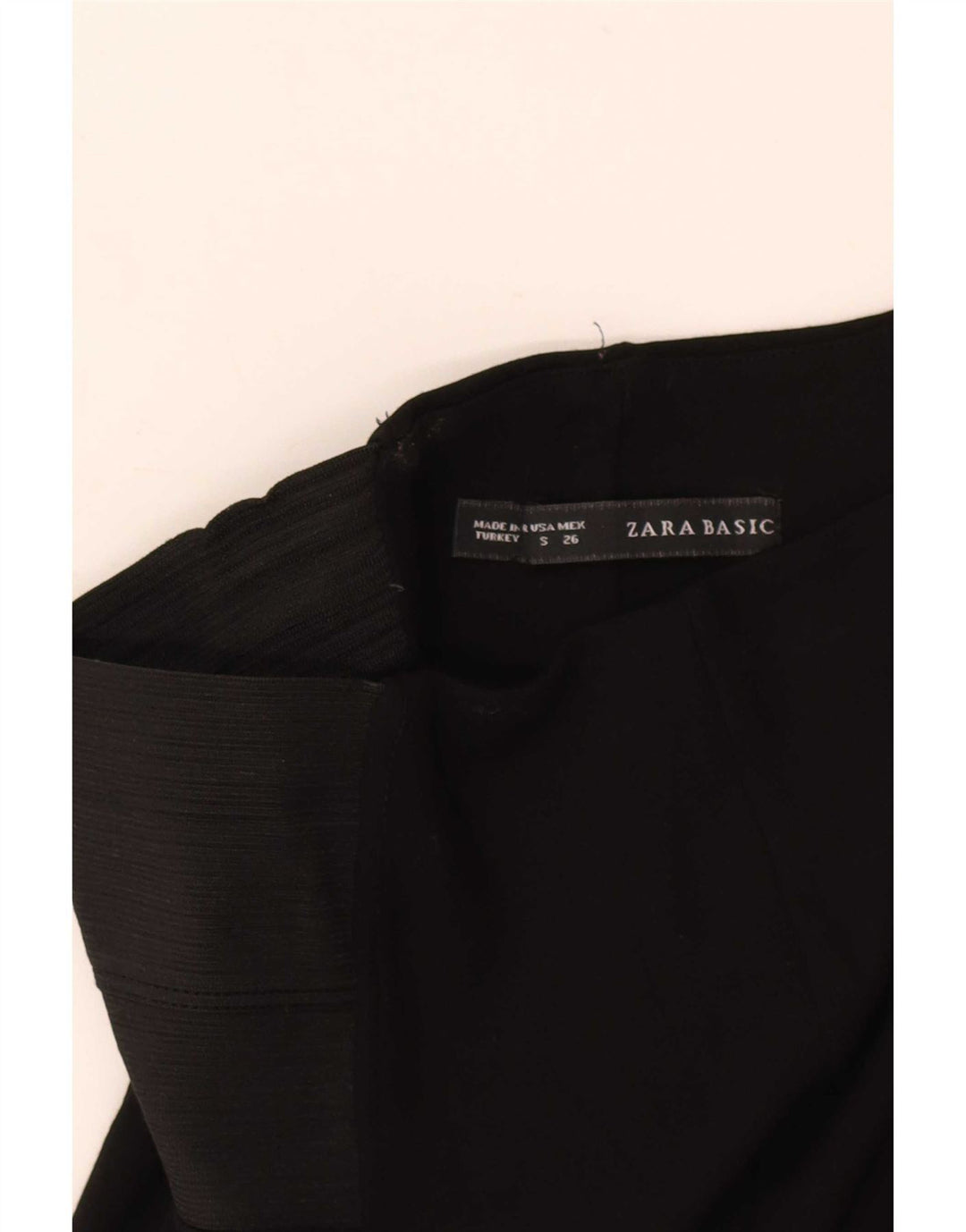 Zara Mujer Leggings Reino Unido 8 Pequeño Negro