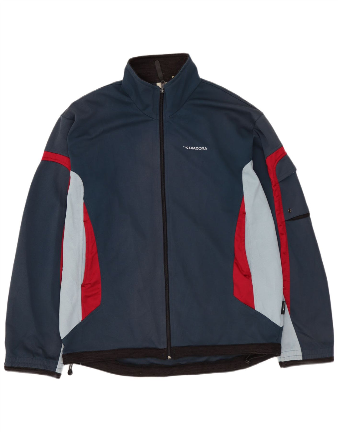 DIADORA Chaqueta de chándal para hombre ES 38 Medium Azul marino Colorblock