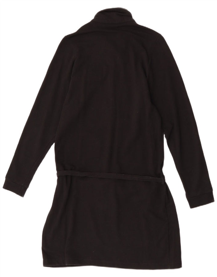 Vestido polo de manga larga para mujer Lacoste Talla 40 Algodón negro mediano
