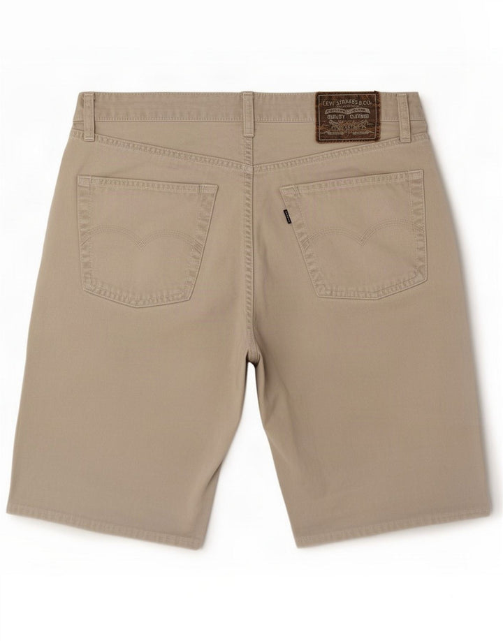 Levi's Pantalones cortos de mezclilla regulares para hombre grandes W33 Algodón beige