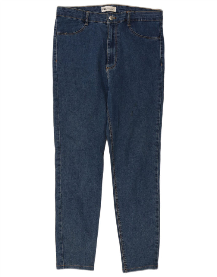 Zara Vaqueros Slim Mujer EU 44 XL W34 L25 Azul