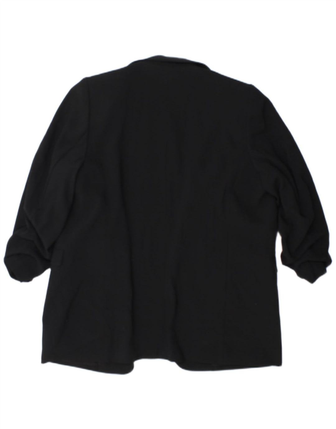 Marks & Spencer Chaqueta Americana Abierta de Manga 3/4 para Mujer UK 40 XL Negro