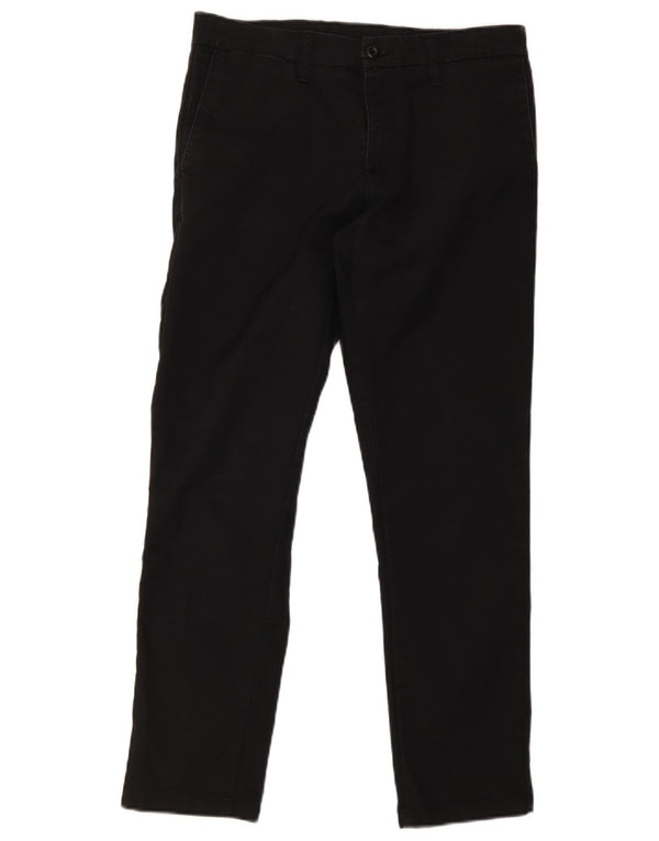 Carhartt Pantalón chino recto Sid para hombre W32 L30 Algodón negro