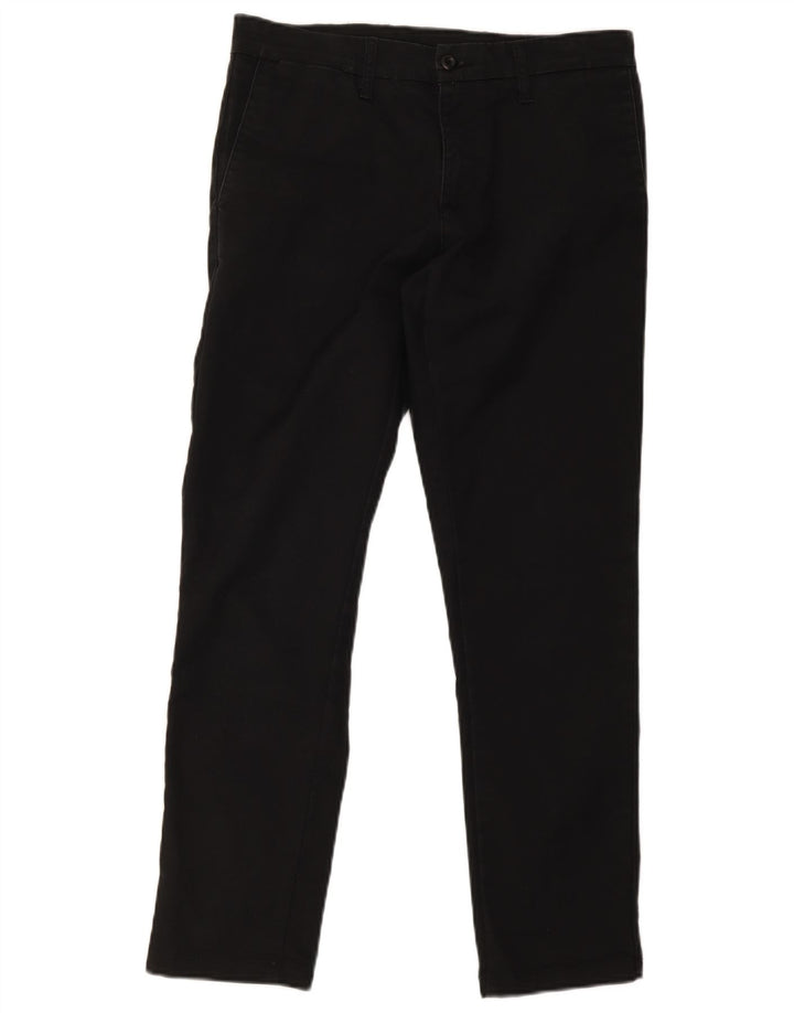 Carhartt Pantalón chino recto Sid para hombre W32 L30 Algodón negro