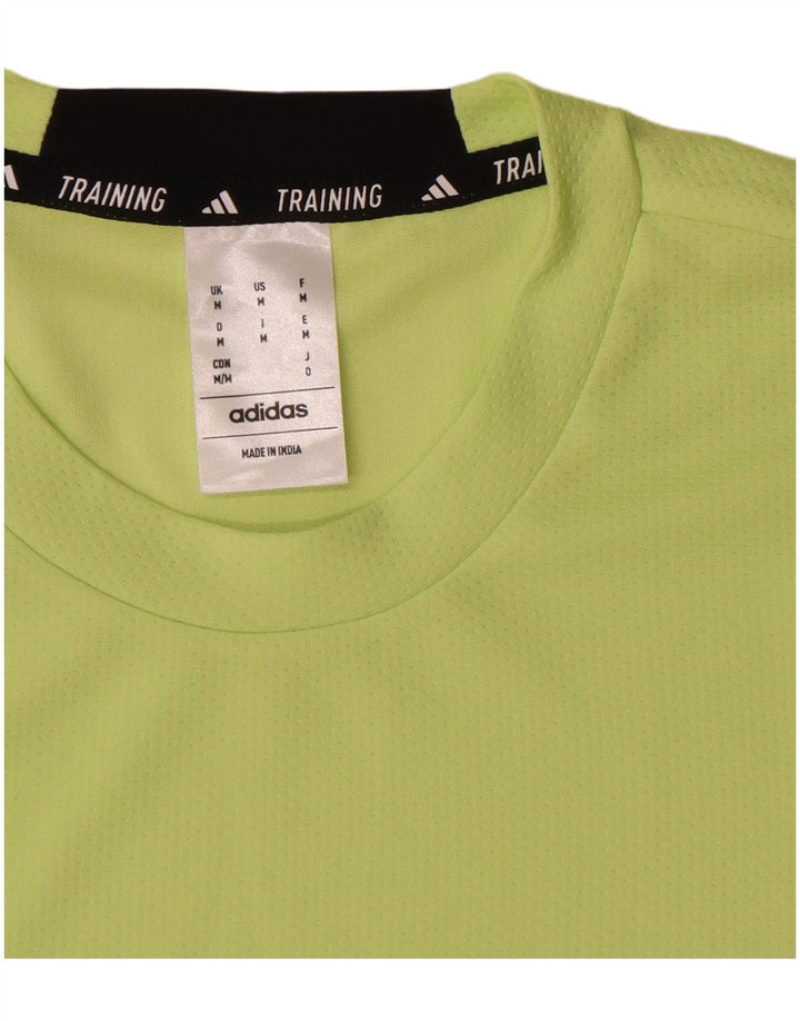 Adidas Hombre Camiseta Top Verde Medio Poliéster