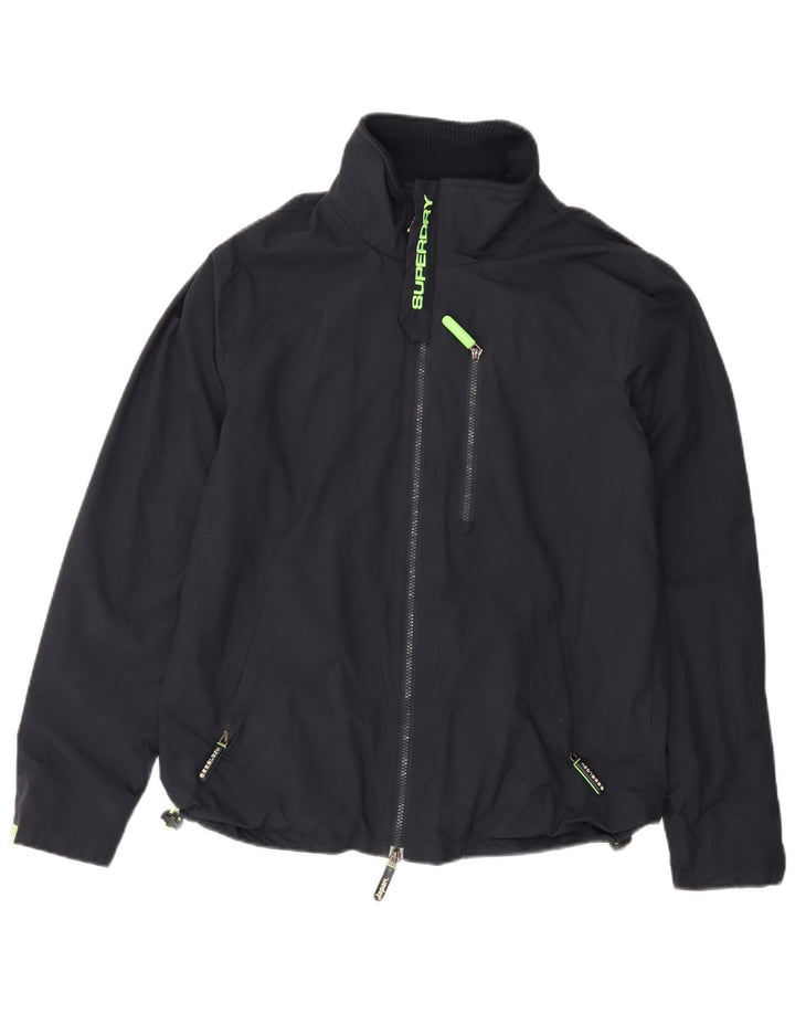 SUPERDRY Chaqueta cortavientos The Windhiker para hombre UK 38 Medium Azul marino