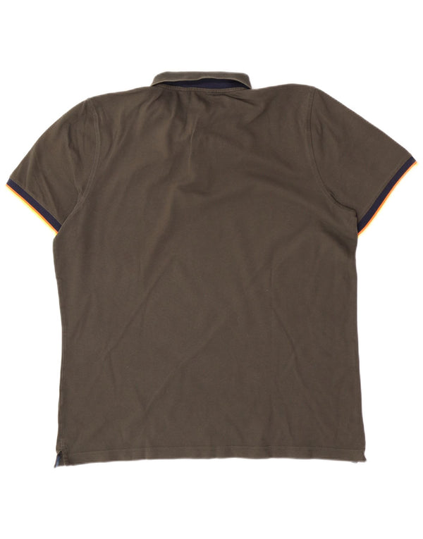 Polo K-Way Hombre XL Caqui Colorblock
