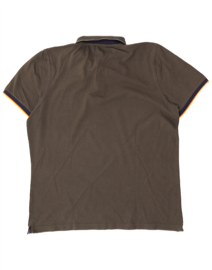 Polo K-Way Hombre XL Caqui Colorblock