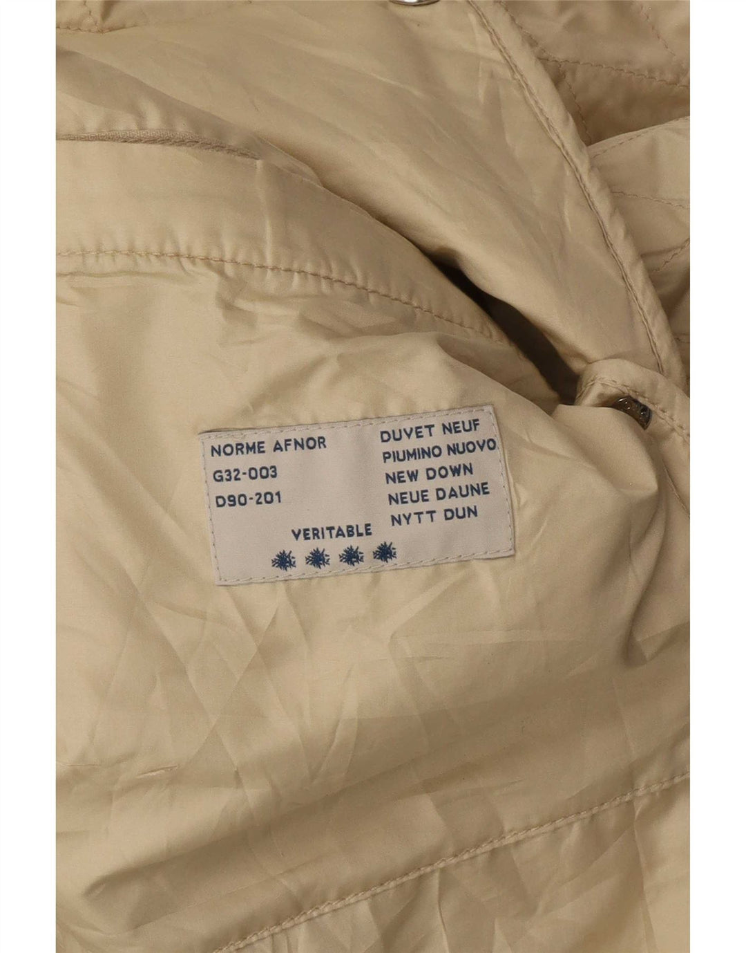 Moncler Chaqueta Acolchada Mujer Talla 4 XL Beige
