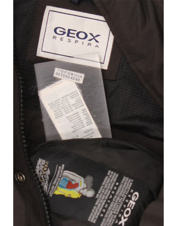 GEOX Chaqueta acolchada para hombre UK 40 Large Poliamida negra