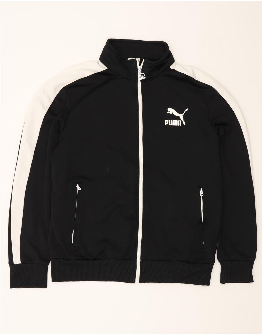 Puma Chaqueta de chándal para hombre con bloques de color negro mediano Poliéster